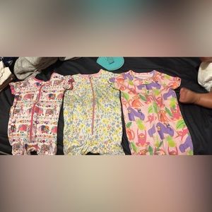 0-3 the children’s place short sleeve rompers baby girl